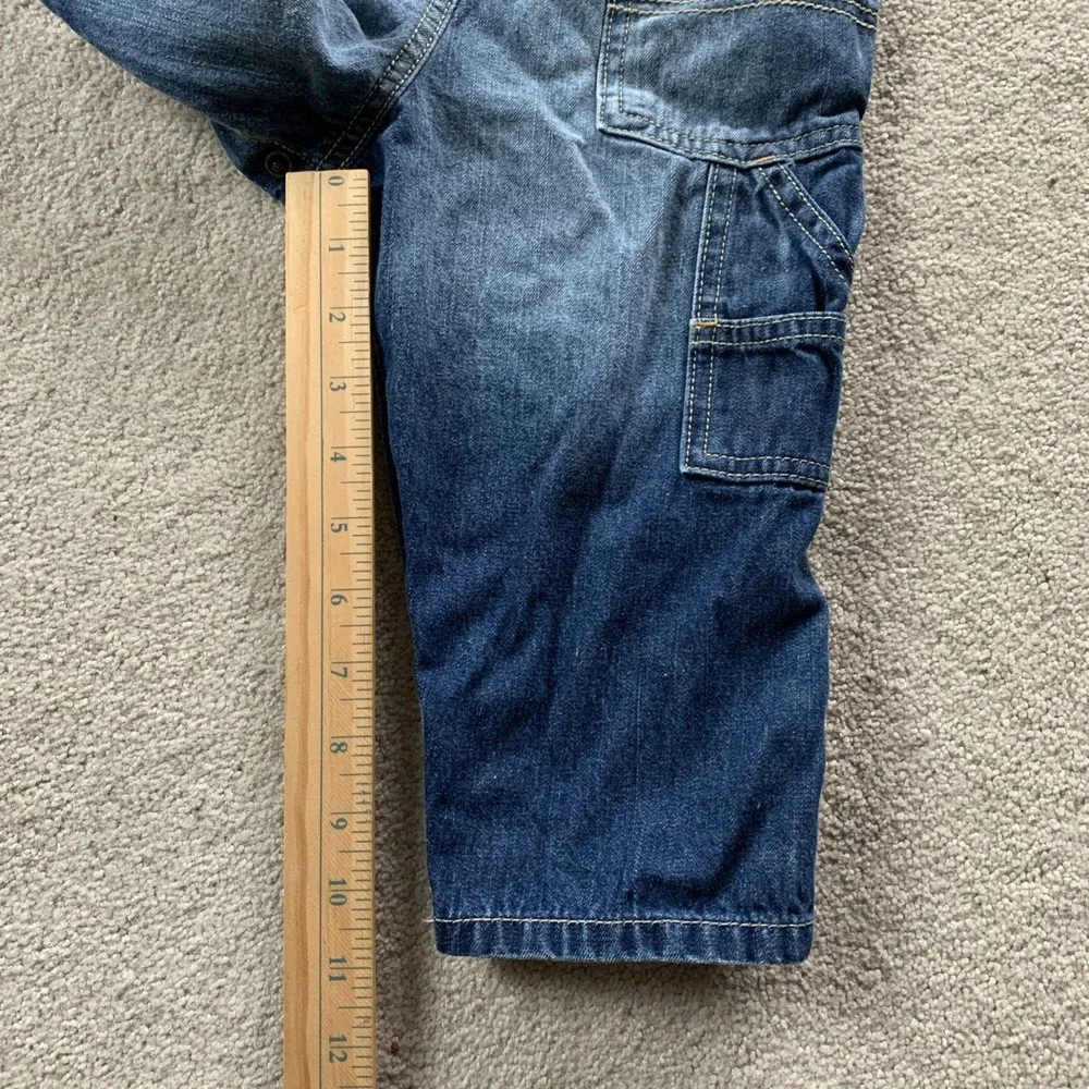 OshKosh 95 NYC DIV Overall Bib 18 Months Blue Jean Denim Vestbak‎ Carpenter
